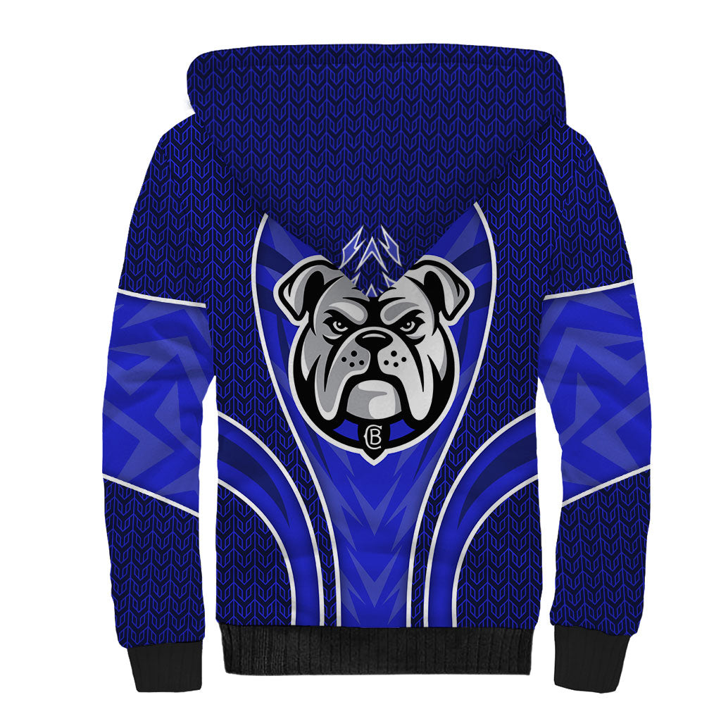 Canterbury Bankstown Bulldogs Rugby Mascot Sherpa Hoodie Australian Rugby Culture - Tribal Inspired Bulldog