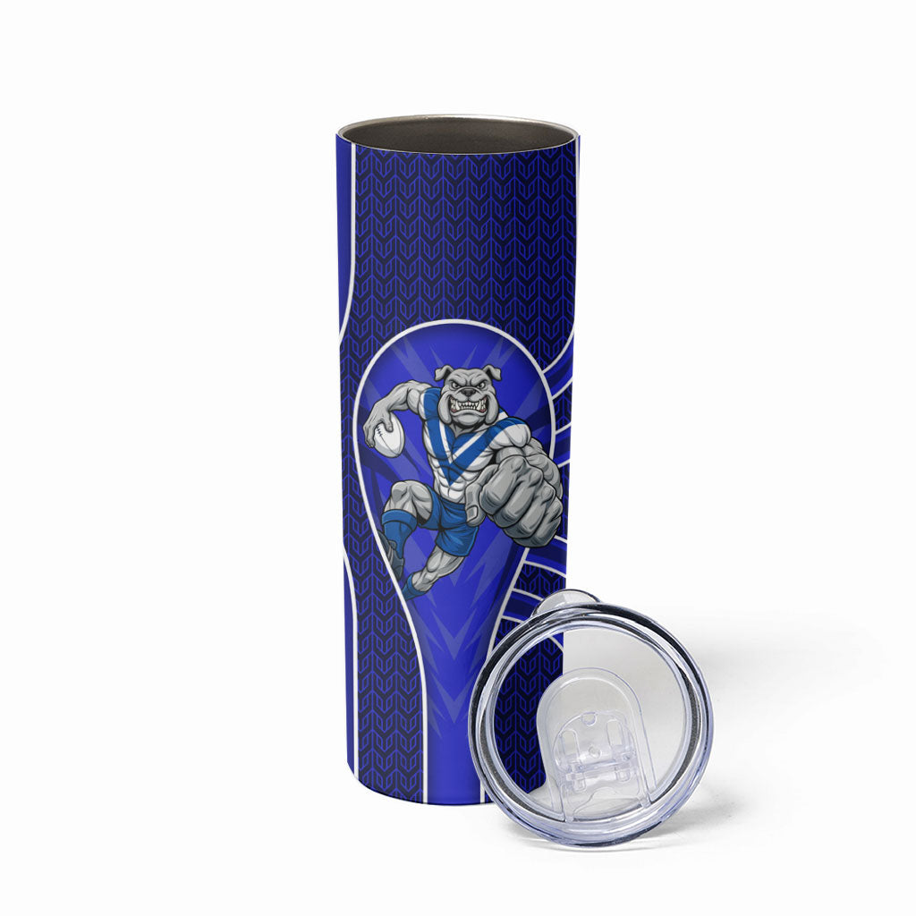 Canterbury Bankstown Bulldogs Rugby Mascot Skinny Tumbler Australian Rugby Culture - Tribal Inspired Bulldog