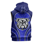 Canterbury Bankstown Bulldogs Rugby Mascot Sleeveless Hoodie Australian Rugby Culture - Tribal Inspired Bulldog