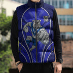 Canterbury Bankstown Bulldogs Rugby Mascot Sleeveless Puffer Jacket Australian Rugby Culture - Tribal Inspired Bulldog
