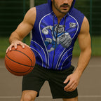 Canterbury Bankstown Bulldogs Rugby Mascot Sleeveless Zip Hoodie Australian Rugby Culture - Tribal Inspired Bulldog