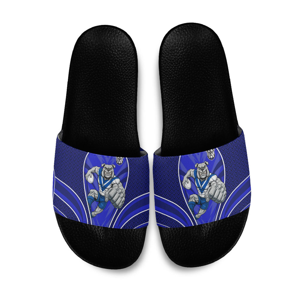 Canterbury Bankstown Bulldogs Rugby Mascot Slide Sandals Australian Rugby Culture - Tribal Inspired Bulldog