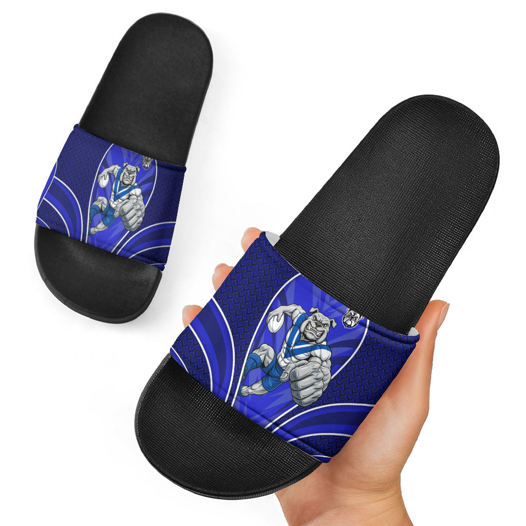 Canterbury Bankstown Bulldogs Rugby Mascot Slide Sandals Australian Rugby Culture - Tribal Inspired Bulldog