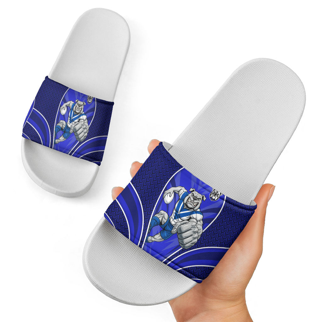 Canterbury Bankstown Bulldogs Rugby Mascot Slide Sandals Australian Rugby Culture - Tribal Inspired Bulldog