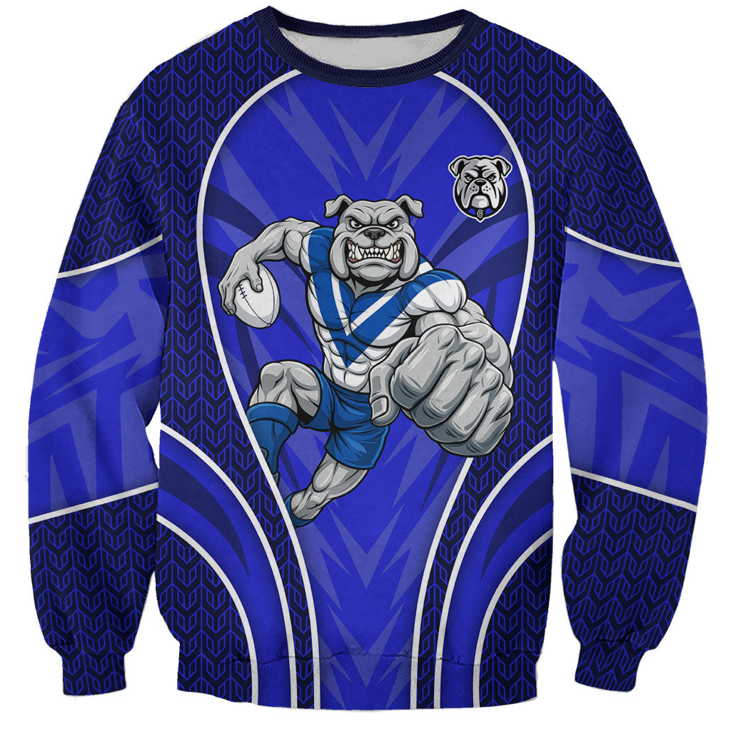 Canterbury Bankstown Bulldogs Rugby Mascot Sweatshirt Australian Rugby Culture - Tribal Inspired Bulldog