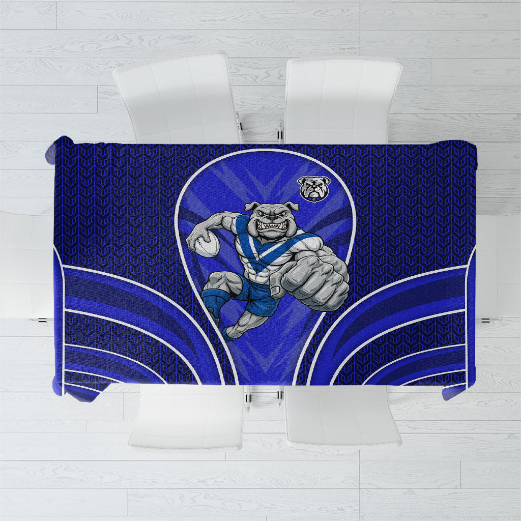Canterbury Bankstown Bulldogs Rugby Mascot Tablecloth Australian Rugby Culture - Tribal Inspired Bulldog