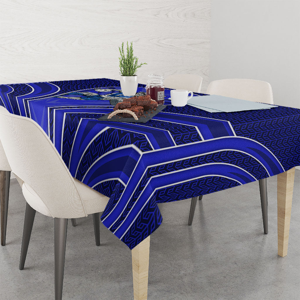 Canterbury Bankstown Bulldogs Rugby Mascot Tablecloth Australian Rugby Culture - Tribal Inspired Bulldog