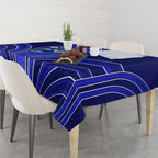 Canterbury Bankstown Bulldogs Rugby Mascot Tablecloth Australian Rugby Culture - Tribal Inspired Bulldog