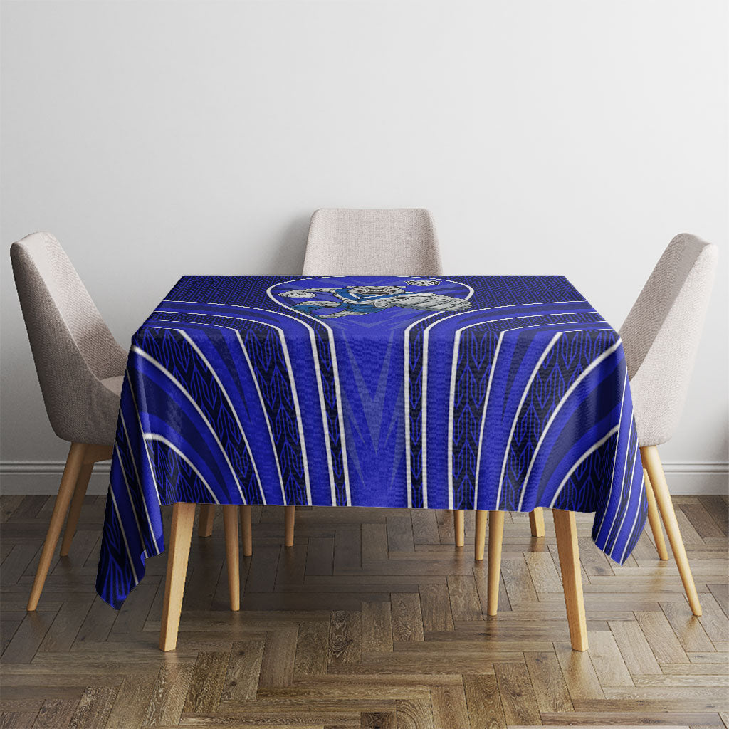 Canterbury Bankstown Bulldogs Rugby Mascot Tablecloth Australian Rugby Culture - Tribal Inspired Bulldog