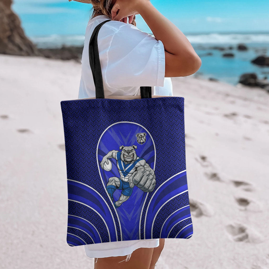 Canterbury Bankstown Bulldogs Rugby Mascot Tote Bag Australian Rugby Culture - Tribal Inspired Bulldog