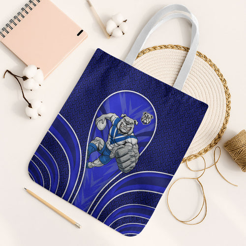 Canterbury Bankstown Bulldogs Rugby Mascot Tote Bag Australian Rugby Culture - Tribal Inspired Bulldog