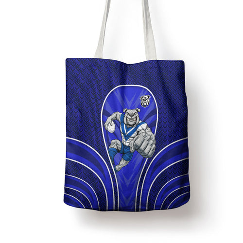 Canterbury Bankstown Bulldogs Rugby Mascot Tote Bag Australian Rugby Culture - Tribal Inspired Bulldog