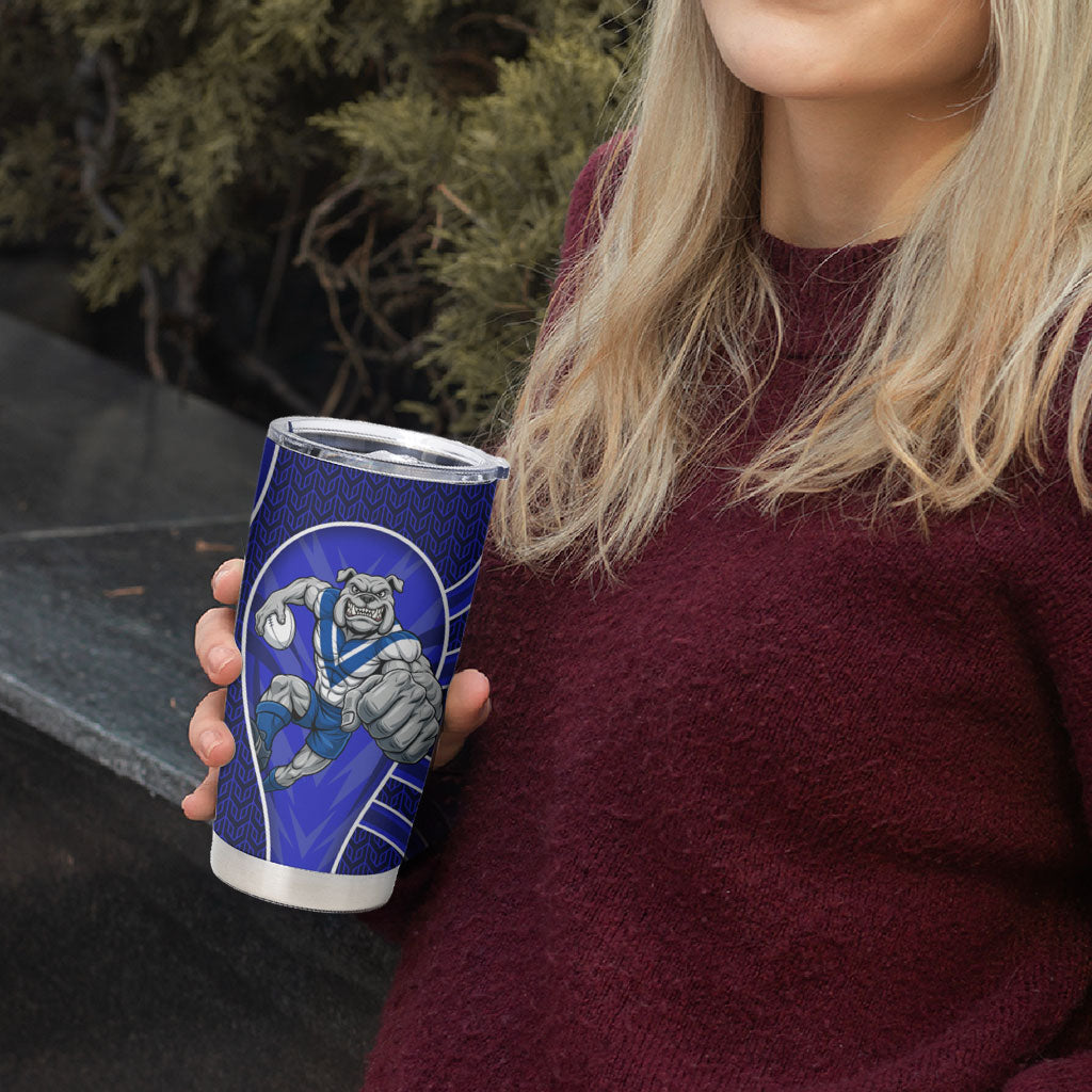 Canterbury Bankstown Bulldogs Rugby Mascot Tumbler Cup Australian Rugby Culture - Tribal Inspired Bulldog