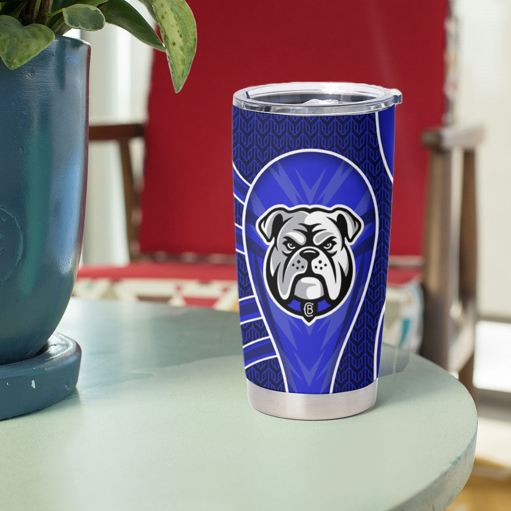 Canterbury Bankstown Bulldogs Rugby Mascot Tumbler Cup Australian Rugby Culture - Tribal Inspired Bulldog
