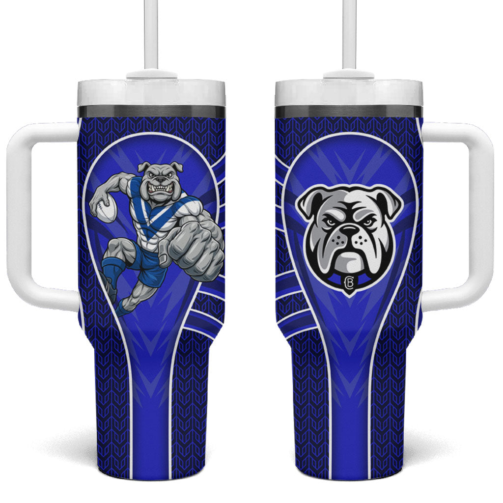 Canterbury Bankstown Bulldogs Rugby Mascot Tumbler With Handle Australian Rugby Culture - Tribal Inspired Bulldog