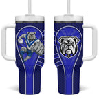Canterbury Bankstown Bulldogs Rugby Mascot Tumbler With Handle Australian Rugby Culture - Tribal Inspired Bulldog