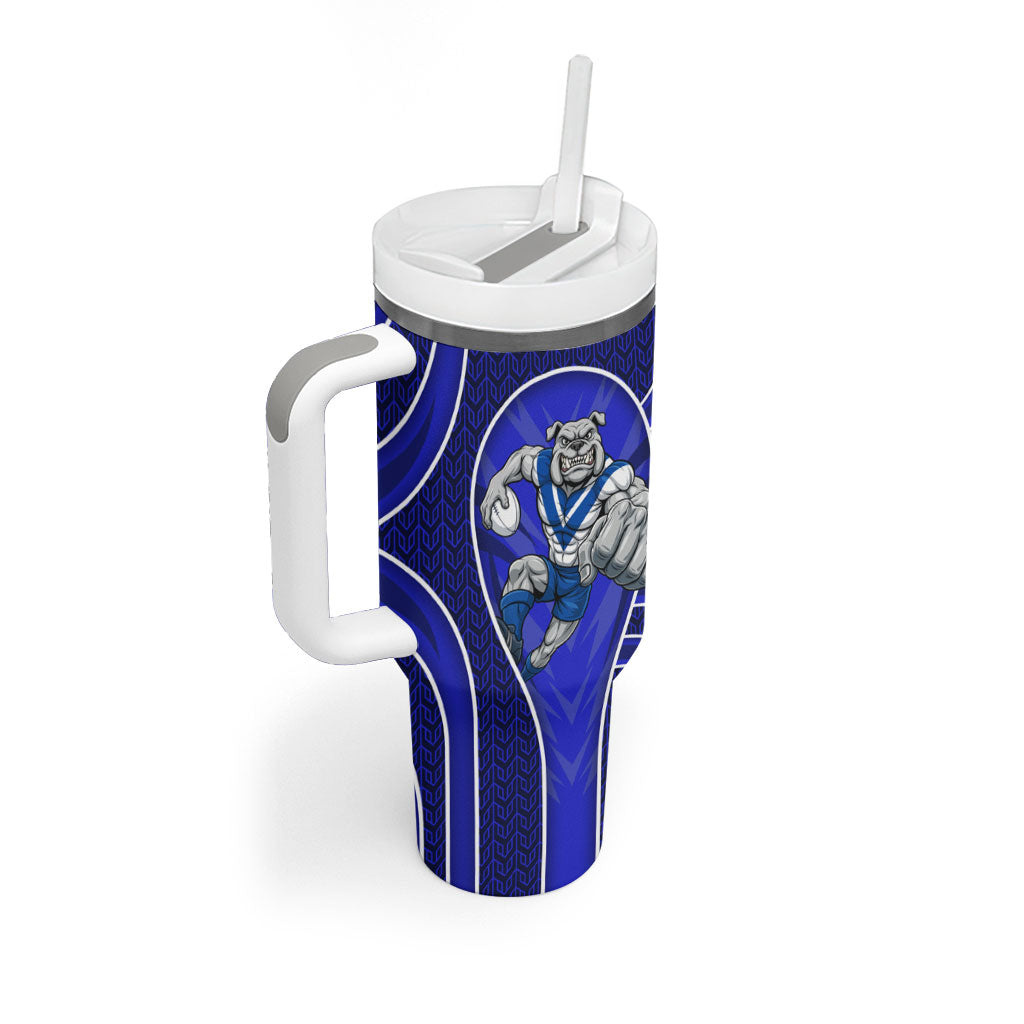 Canterbury Bankstown Bulldogs Rugby Mascot Tumbler With Handle Australian Rugby Culture - Tribal Inspired Bulldog