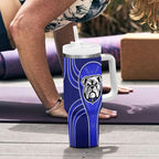 Canterbury Bankstown Bulldogs Rugby Mascot Tumbler With Handle Australian Rugby Culture - Tribal Inspired Bulldog