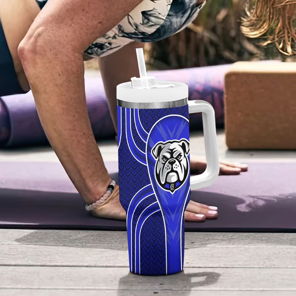 Canterbury Bankstown Bulldogs Rugby Mascot Tumbler With Handle Australian Rugby Culture - Tribal Inspired Bulldog