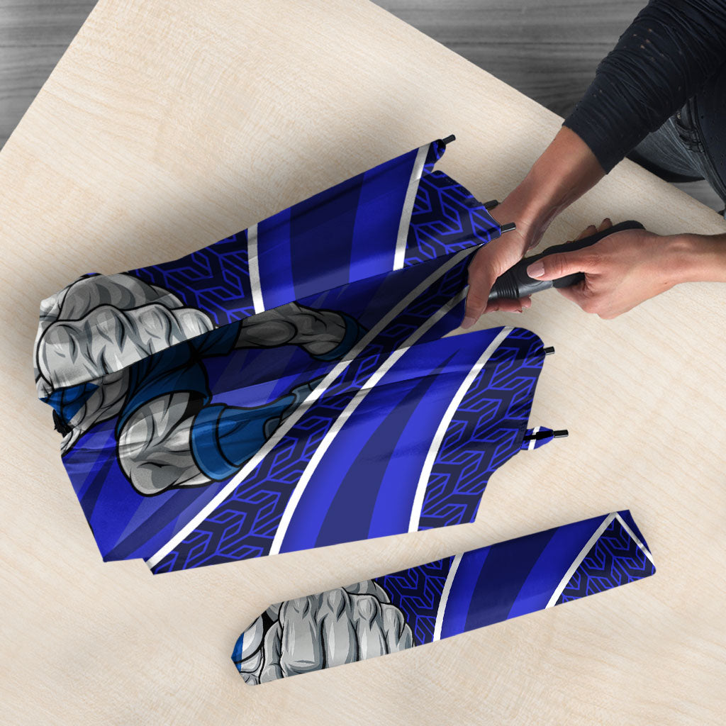 Canterbury Bankstown Bulldogs Rugby Mascot Umbrella Australian Rugby Culture - Tribal Inspired Bulldog