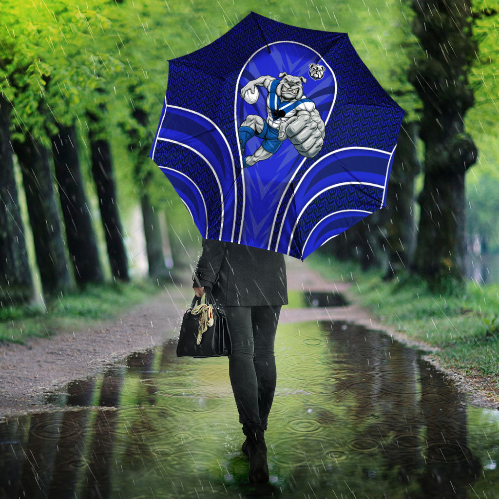 Canterbury Bankstown Bulldogs Rugby Mascot Umbrella Australian Rugby Culture - Tribal Inspired Bulldog