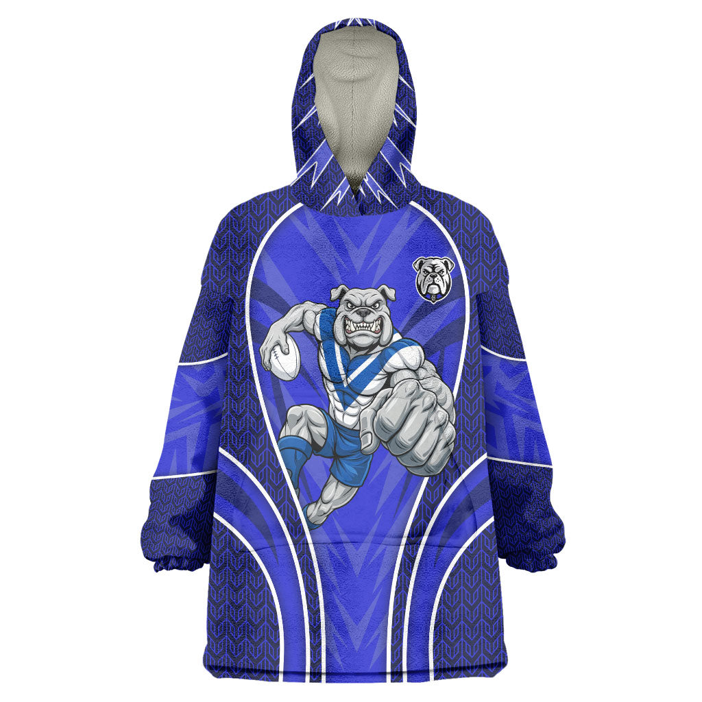 Canterbury Bankstown Bulldogs Rugby Mascot Wearable Blanket Hoodie Australian Rugby Culture - Tribal Inspired Bulldog
