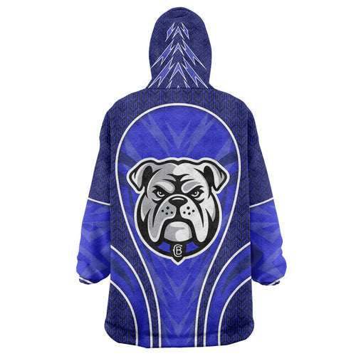 Canterbury Bankstown Bulldogs Rugby Mascot Wearable Blanket Hoodie Australian Rugby Culture - Tribal Inspired Bulldog