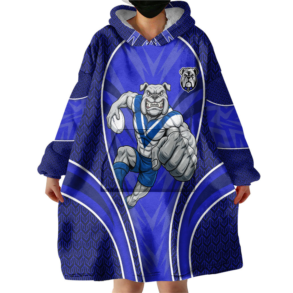 Canterbury Bankstown Bulldogs Rugby Mascot Wearable Blanket Hoodie Australian Rugby Culture - Tribal Inspired Bulldog