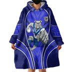 Canterbury Bankstown Bulldogs Rugby Mascot Wearable Blanket Hoodie Australian Rugby Culture - Tribal Inspired Bulldog