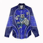 Canterbury Bankstown Bulldogs Rugby Mascot Women Casual Shirt Australian Rugby Culture - Tribal Inspired Bulldog