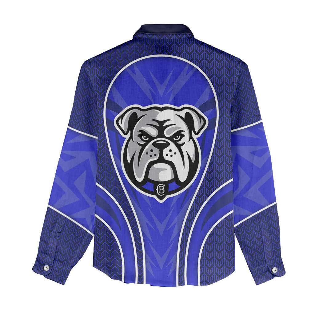 Canterbury Bankstown Bulldogs Rugby Mascot Women Casual Shirt Australian Rugby Culture - Tribal Inspired Bulldog