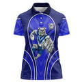 Canterbury Bankstown Bulldogs Rugby Mascot Women Polo Shirt Australian Rugby Culture - Tribal Inspired Bulldog