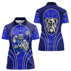 Canterbury Bankstown Bulldogs Rugby Mascot Women Polo Shirt Australian Rugby Culture - Tribal Inspired Bulldog