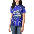 Canterbury Bankstown Bulldogs Rugby Mascot Women Polo Shirt Australian Rugby Culture - Tribal Inspired Bulldog