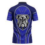 Canterbury Bankstown Bulldogs Rugby Mascot Zipper Polo Shirt Australian Rugby Culture - Tribal Inspired Bulldog