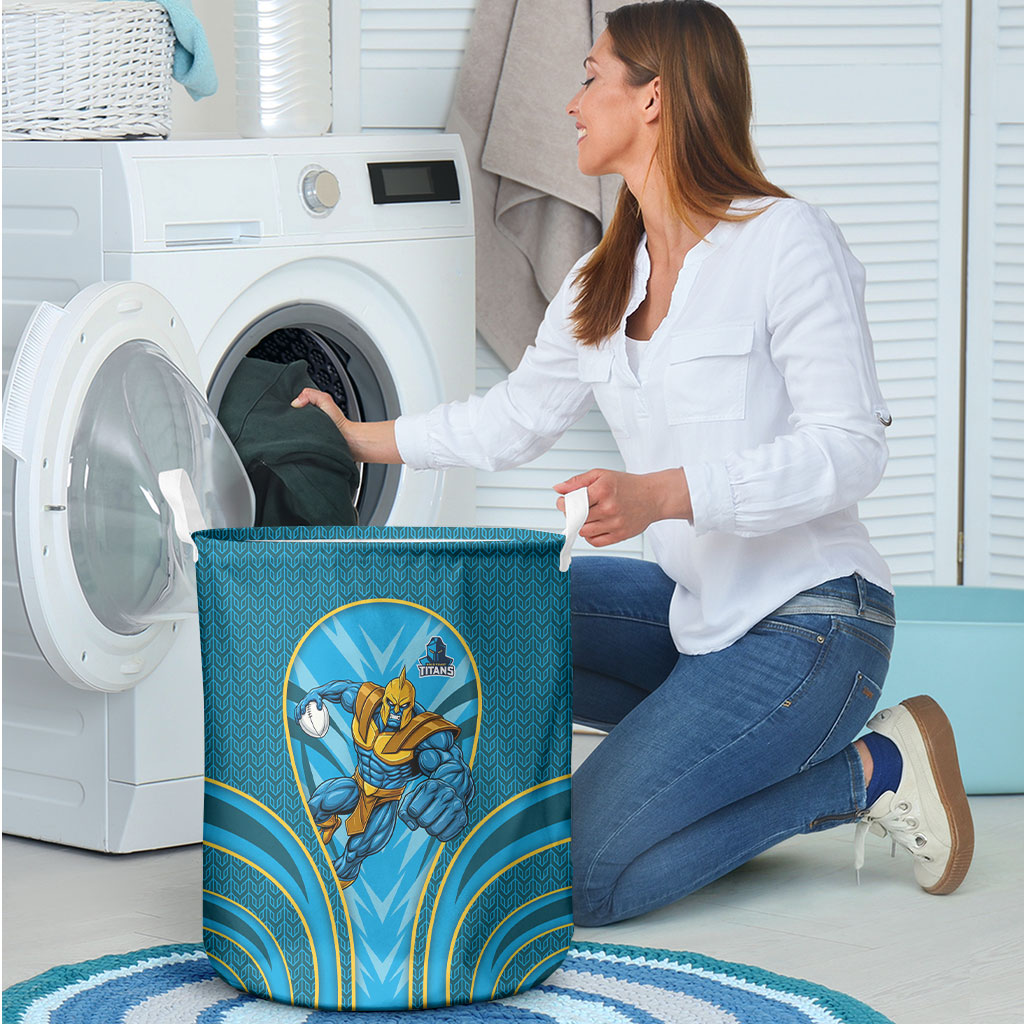 Gold Coast Titans Rugby Mascot Laundry Basket Australian Rugby Culture - Tribal Inspired Warrior Titan