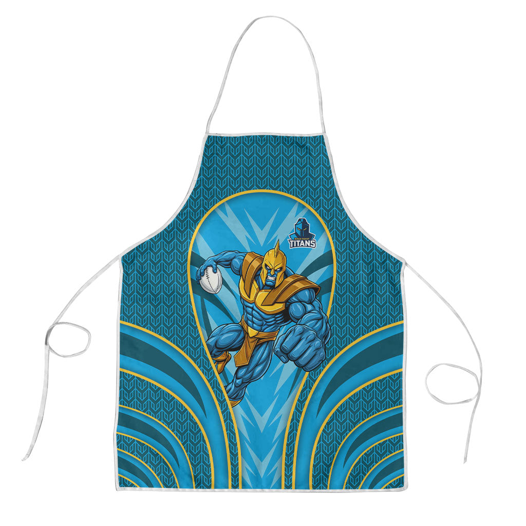 Gold Coast Titans Rugby Mascot Apron Australian Rugby Culture - Tribal Inspired Warrior Titan