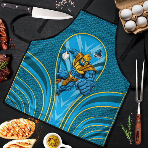 Gold Coast Titans Rugby Mascot Apron Australian Rugby Culture - Tribal Inspired Warrior Titan