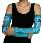 Gold Coast Titans Rugby Mascot Arm Sleeves Australian Rugby Culture - Tribal Inspired Warrior Titan