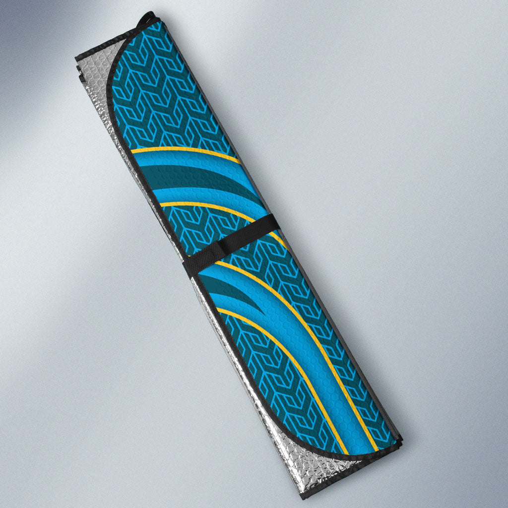 Gold Coast Titans Rugby Mascot Auto Sun Shade Australian Rugby Culture - Tribal Inspired Warrior Titan