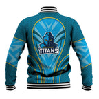 Gold Coast Titans Rugby Mascot Baseball Jacket Australian Rugby Culture - Tribal Inspired Warrior Titan