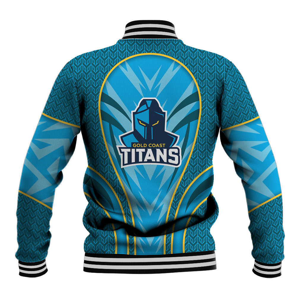 Gold Coast Titans Rugby Mascot Baseball Jacket Australian Rugby Culture - Tribal Inspired Warrior Titan
