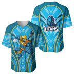 Gold Coast Titans Rugby Mascot Baseball Jersey Australian Rugby Culture - Tribal Inspired Warrior Titan