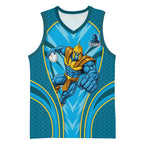 Gold Coast Titans Rugby Mascot Basketball Jersey Australian Rugby Culture - Tribal Inspired Warrior Titan