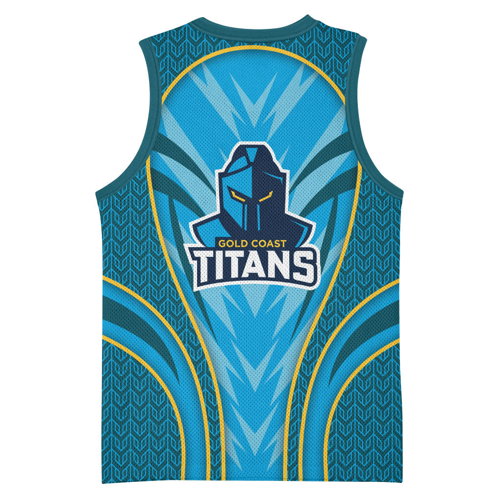 Gold Coast Titans Rugby Mascot Basketball Jersey Australian Rugby Culture - Tribal Inspired Warrior Titan