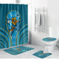 Gold Coast Titans Rugby Mascot Bathroom Set Australian Rugby Culture - Tribal Inspired Warrior Titan