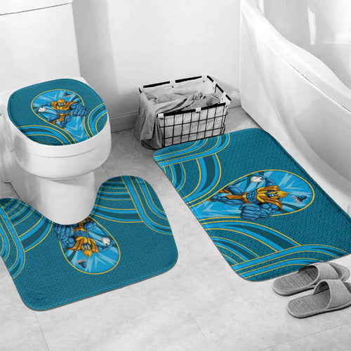 Gold Coast Titans Rugby Mascot Bathroom Set Australian Rugby Culture - Tribal Inspired Warrior Titan