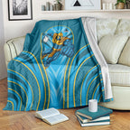 Gold Coast Titans Rugby Mascot Blanket Australian Rugby Culture - Tribal Inspired Warrior Titan
