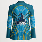 Gold Coast Titans Rugby Mascot Blazer Australian Rugby Culture - Tribal Inspired Warrior Titan