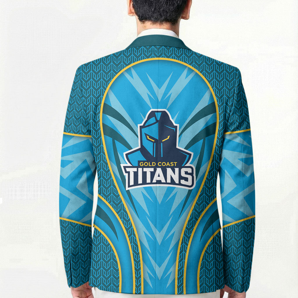 Gold Coast Titans Rugby Mascot Blazer Australian Rugby Culture - Tribal Inspired Warrior Titan